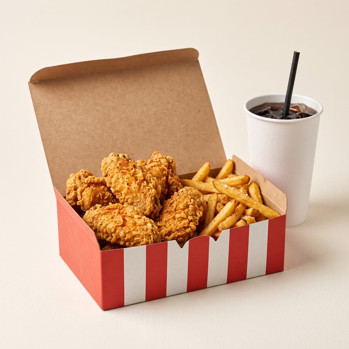 Wings croustillants et frites