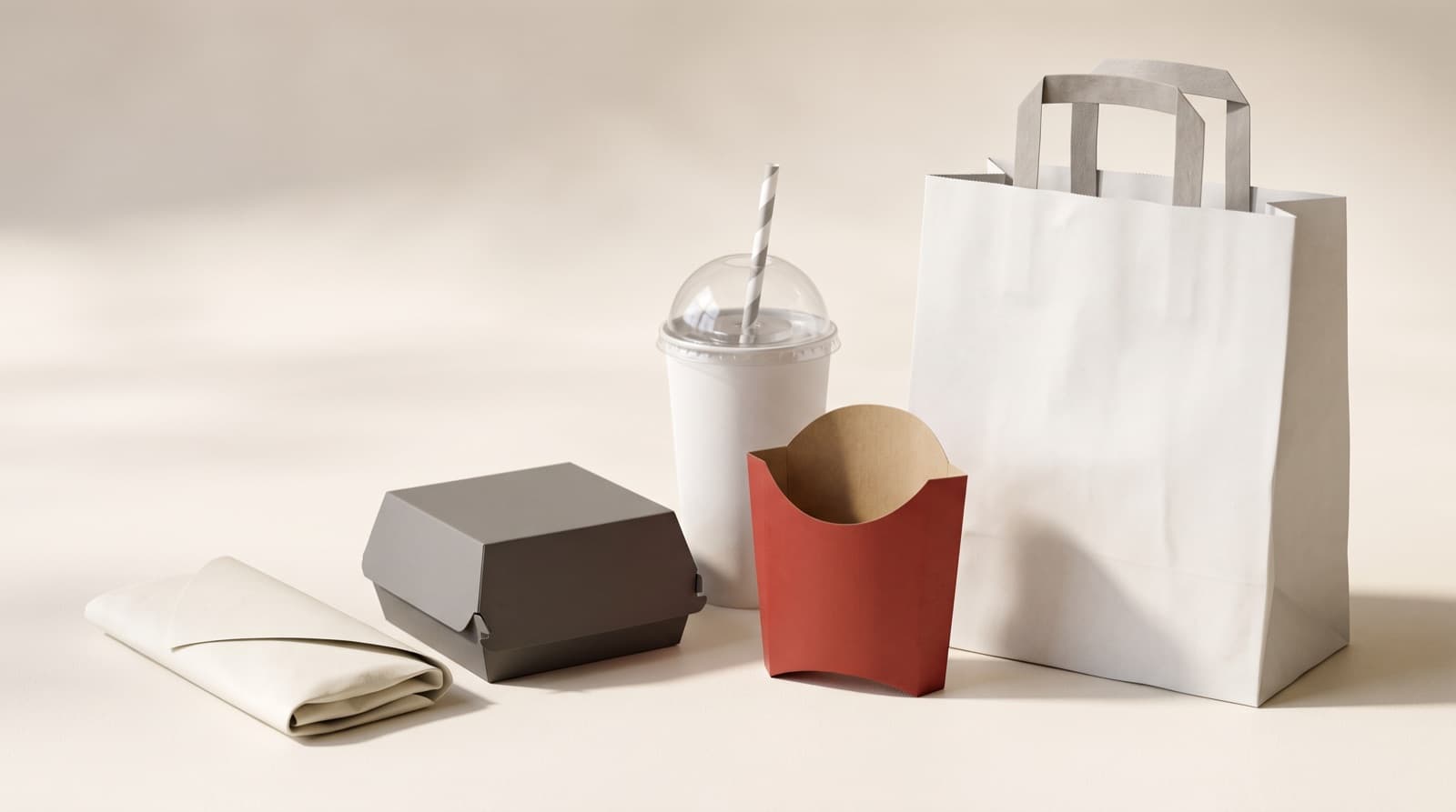 Emballages Food Corner prêts pour la livraison